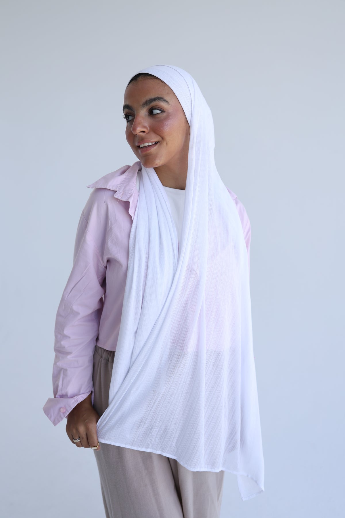 Knitted Cotton Lycra With Bandana