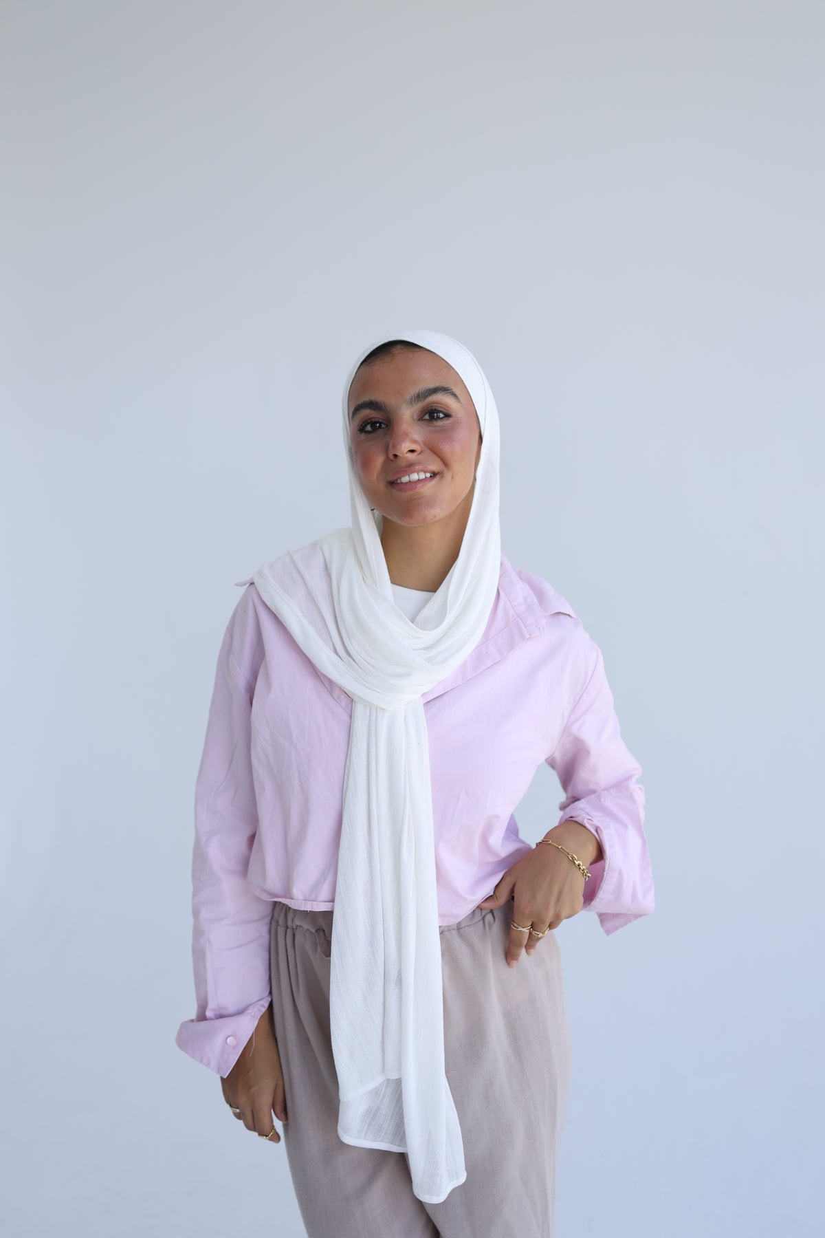 Knitted Cotton Lycra With Bandana