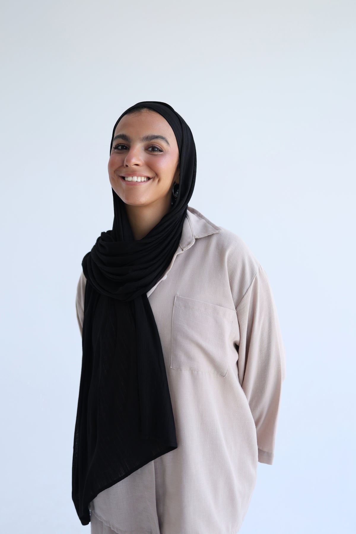 Knitted Cotton Lycra With Bandana