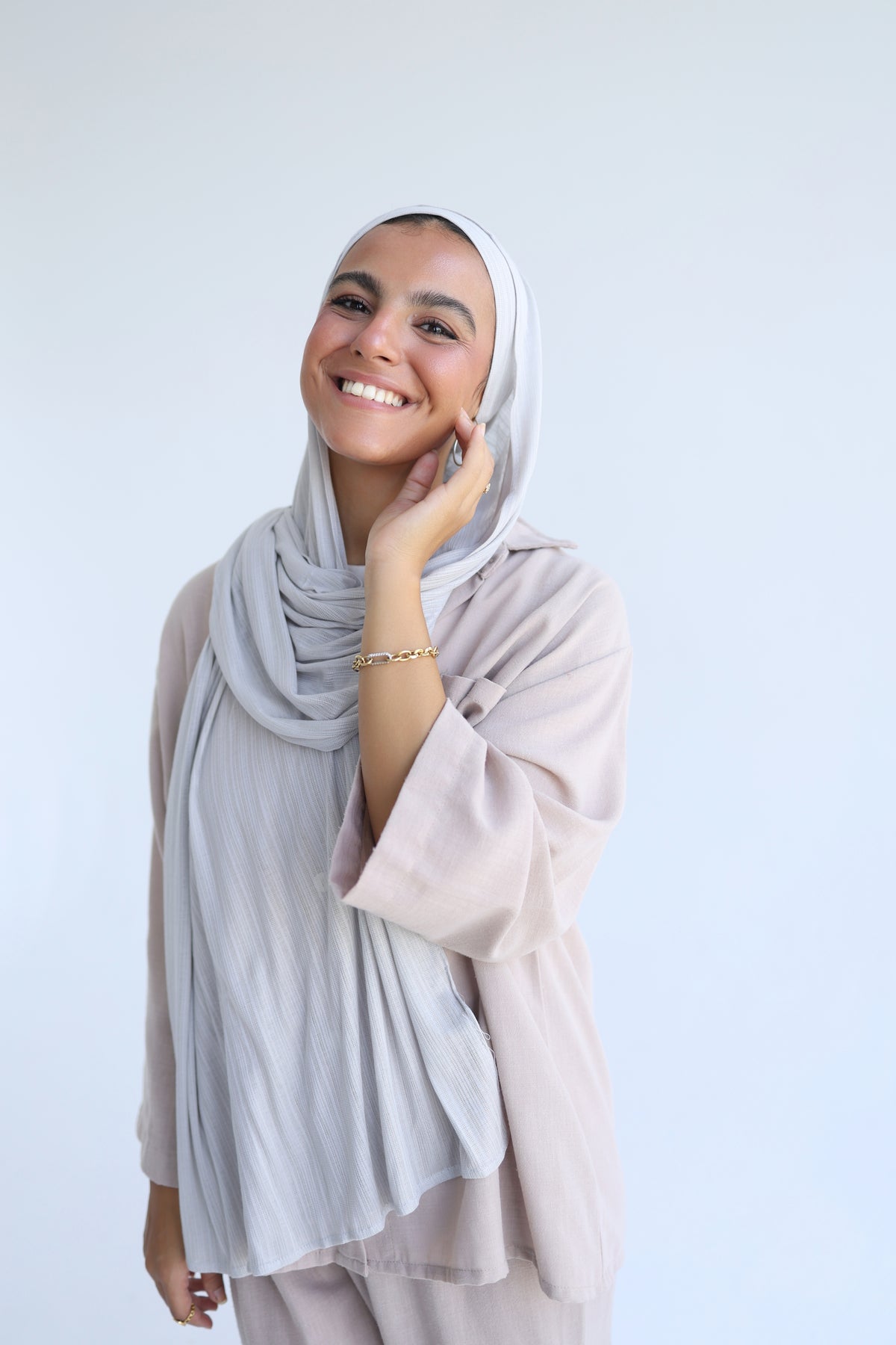 Knitted Cotton Lycra With Bandana