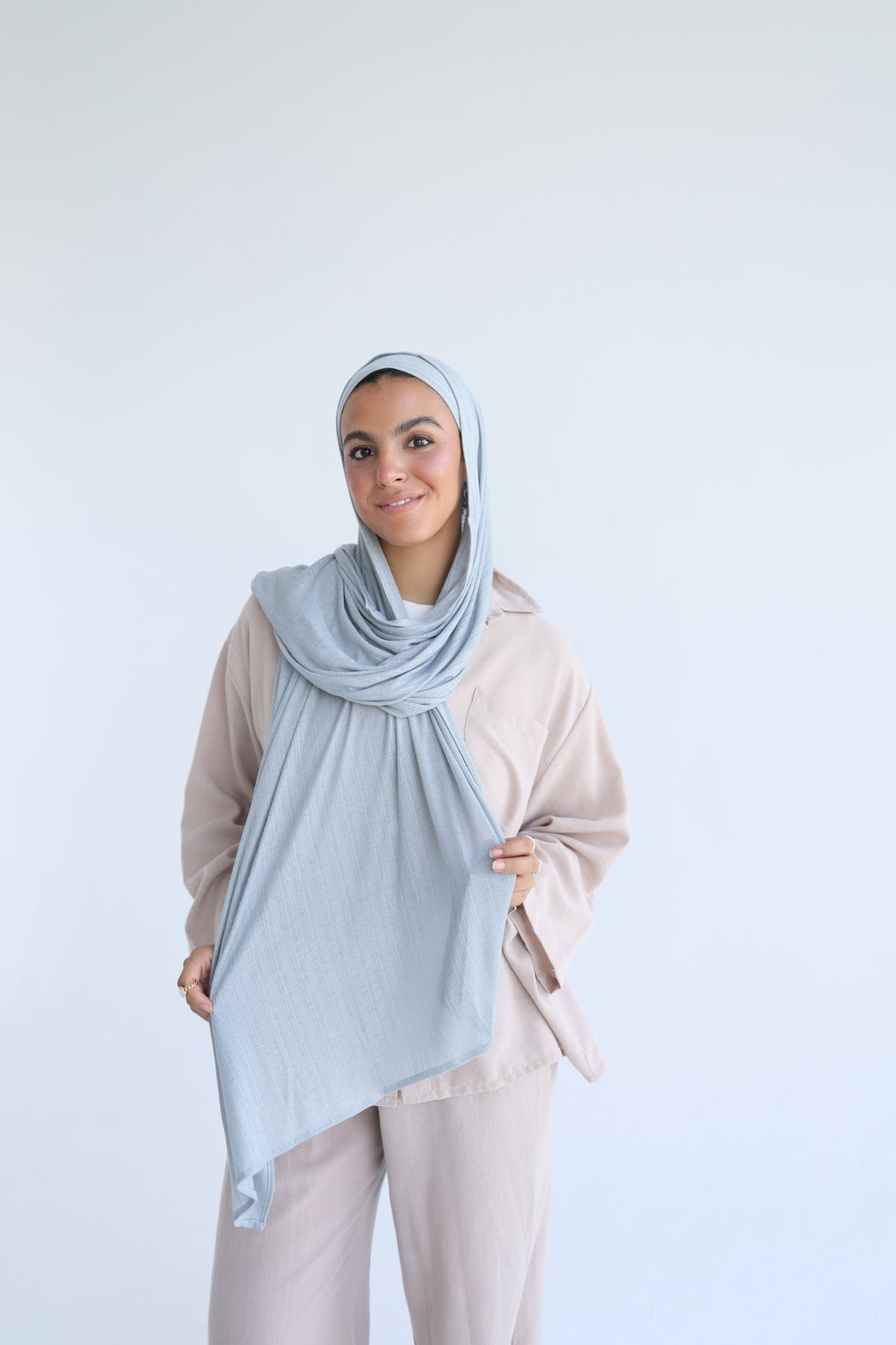 Knitted Cotton Lycra With Bandana