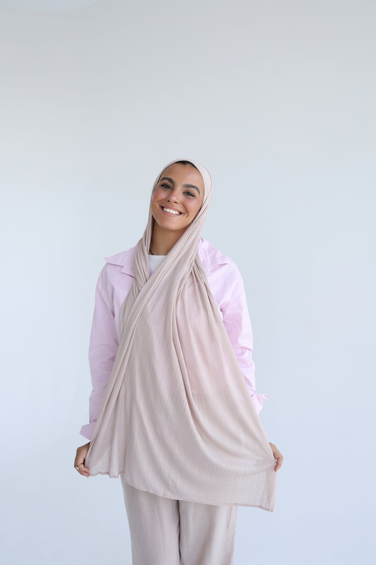 Knitted Cotton Lycra With Bandana