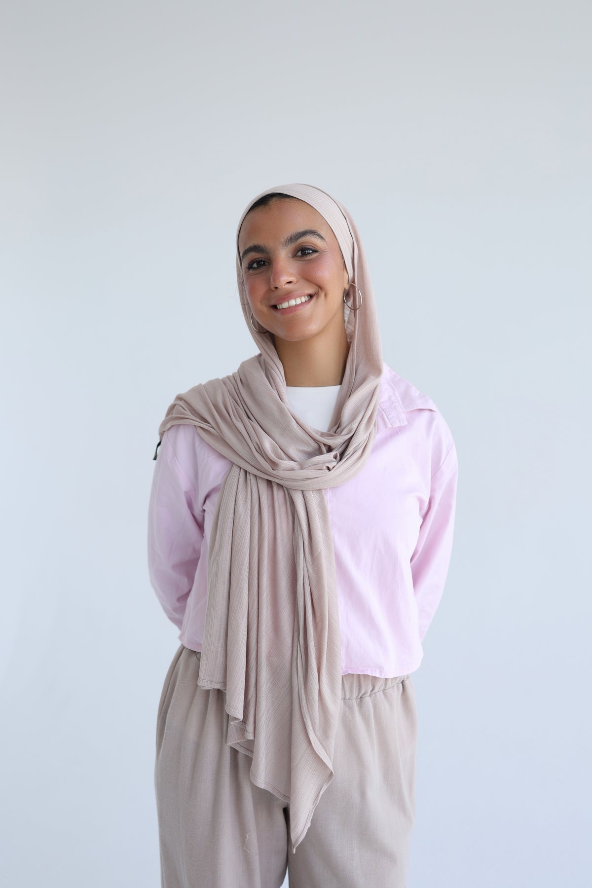 Knitted Cotton Lycra With Bandana