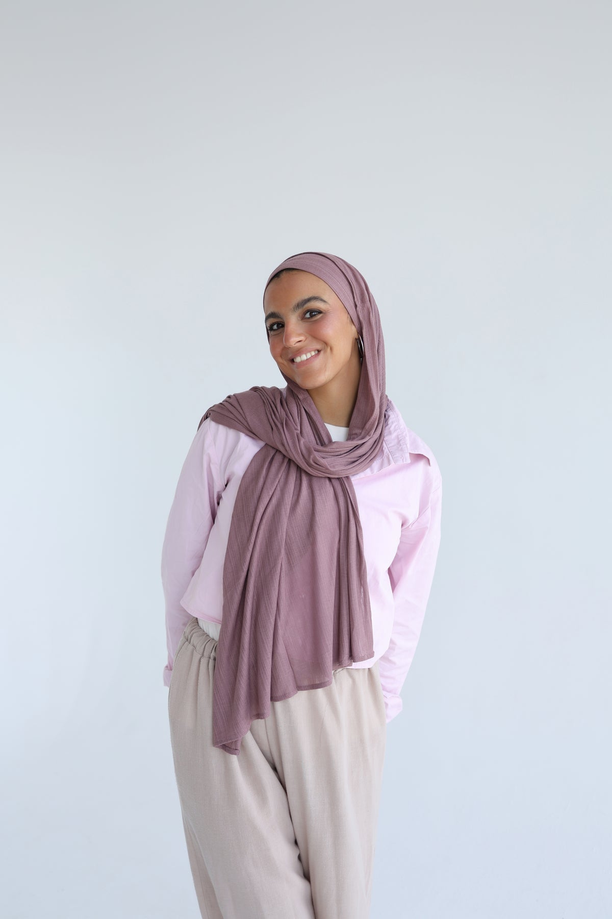 Knitted Cotton Lycra With Bandana