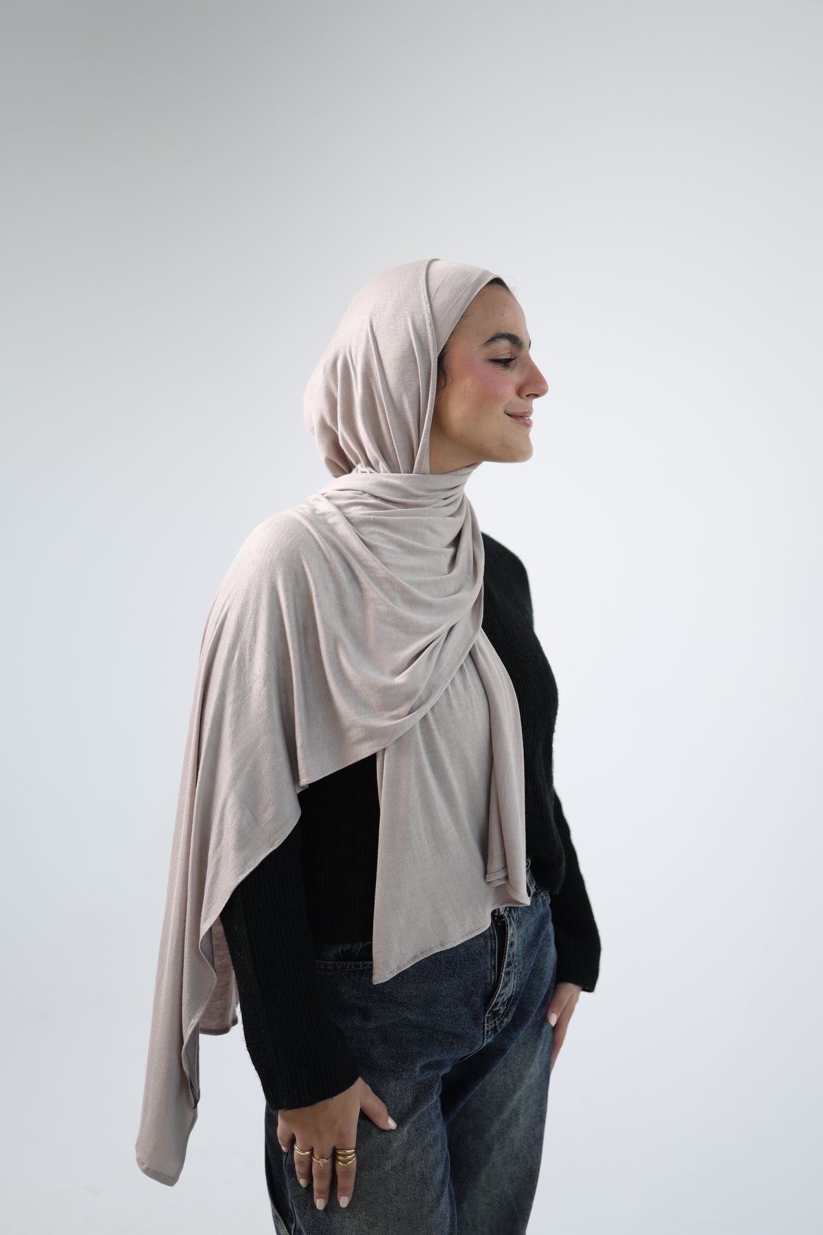 Kuwaiti Cotton Lycra With Bandana