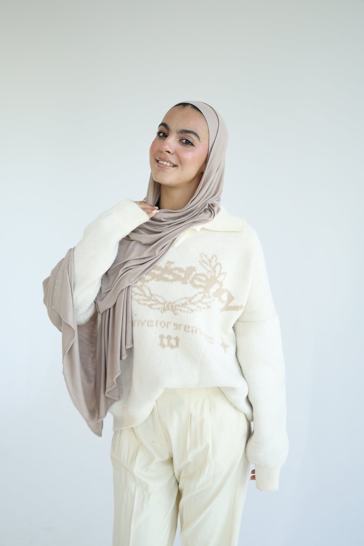 Kuwaiti Cotton Lycra With Bandana