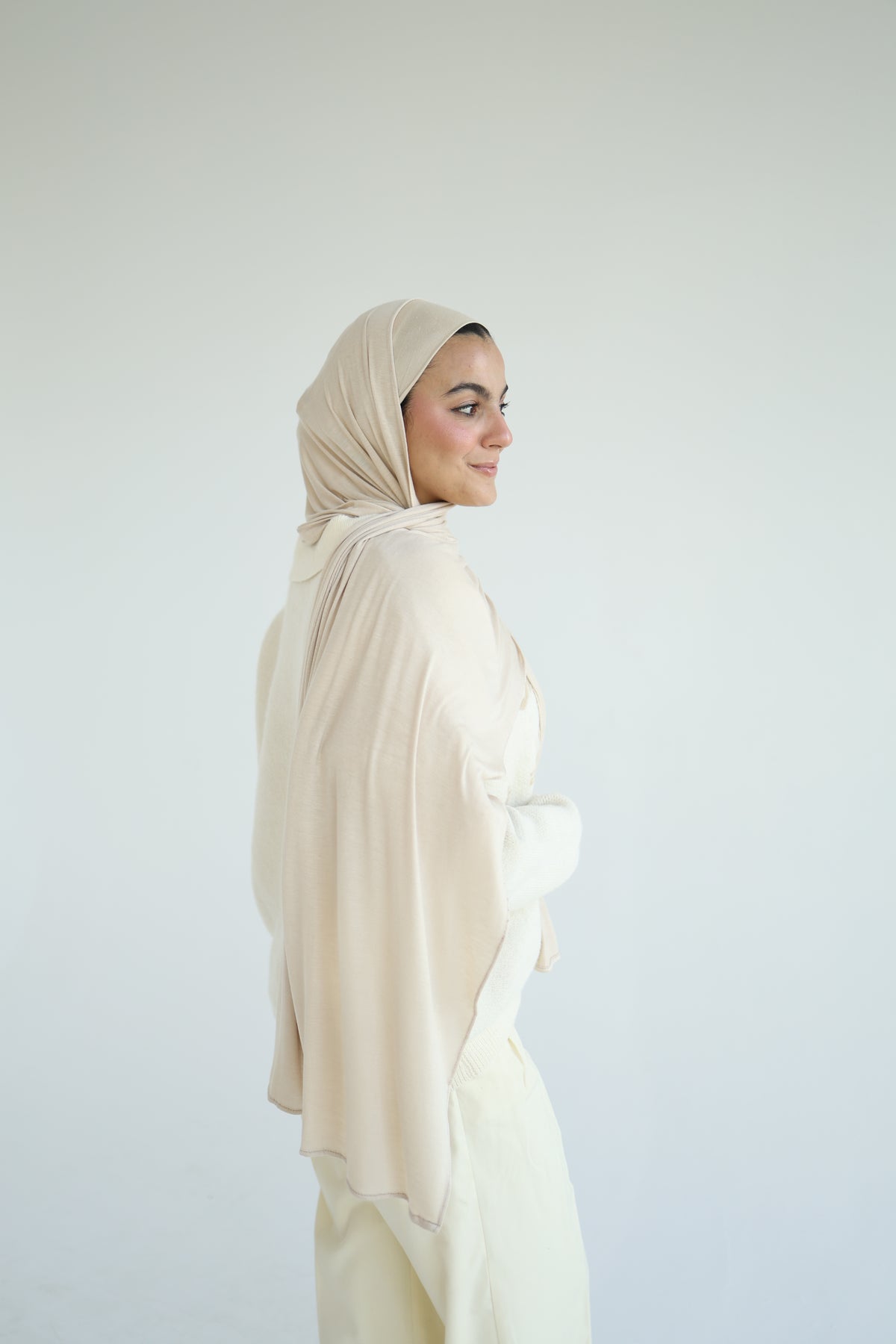 Kuwaiti Cotton Lycra With Bandana