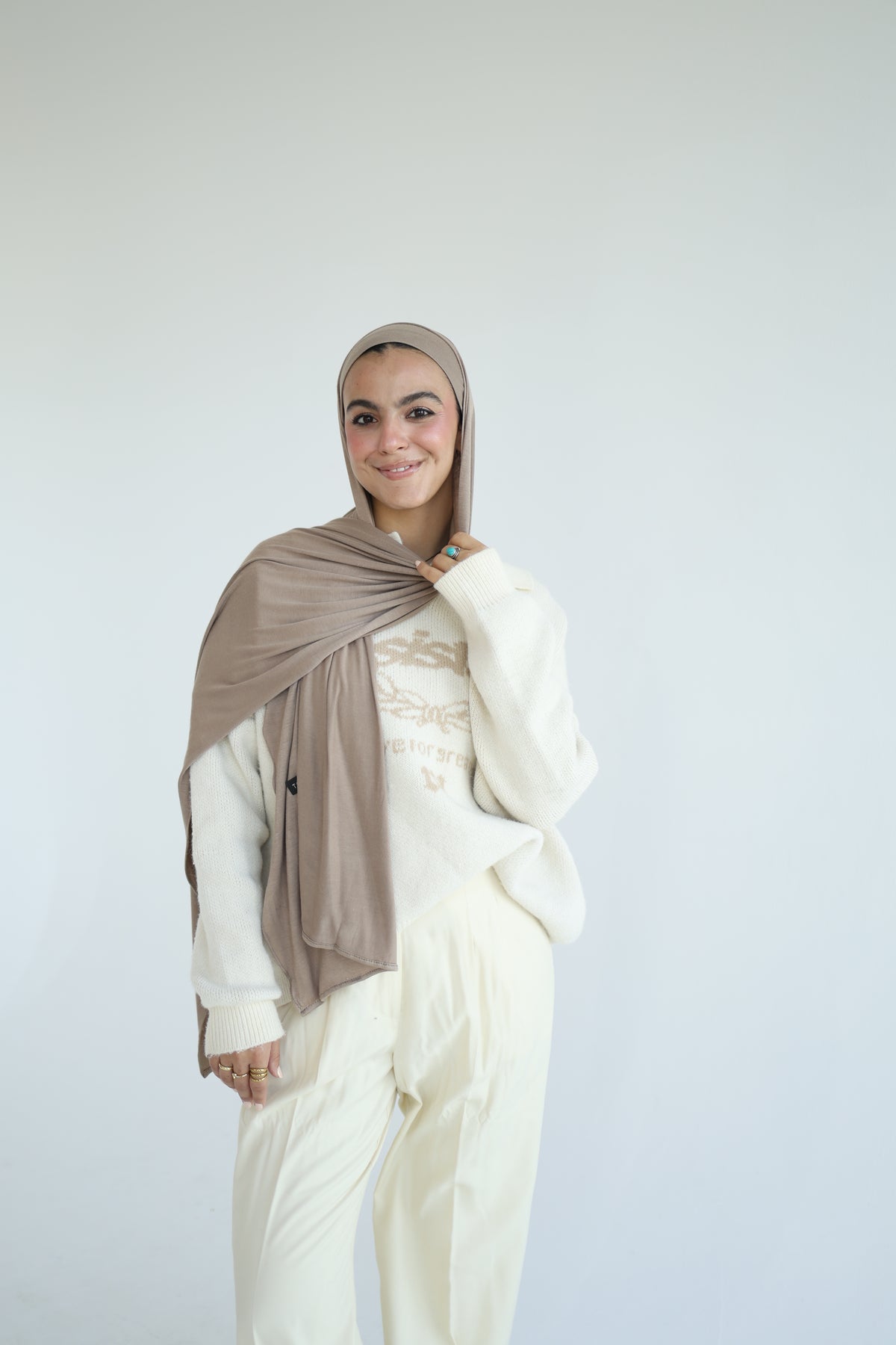 Kuwaiti Cotton Lycra With Bandana