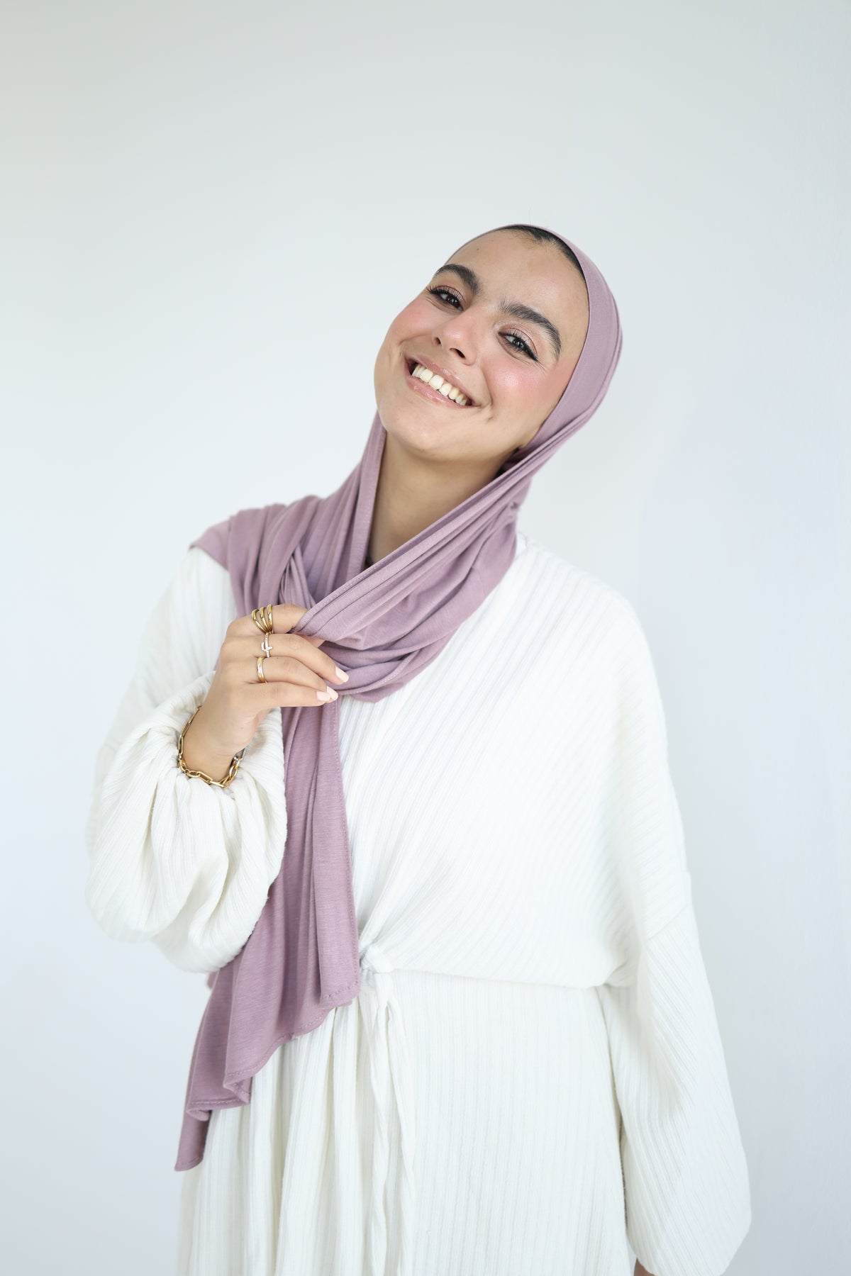 Kuwaiti Cotton Lycra With Bandana