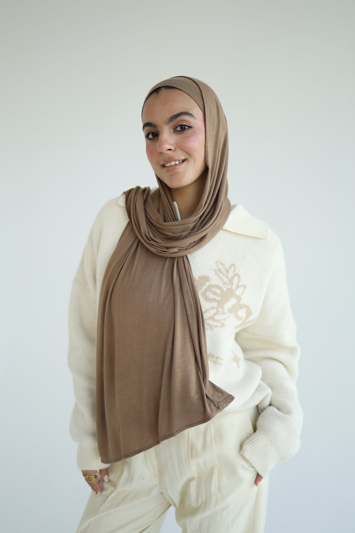 Kuwaiti Cotton Lycra With Bandana