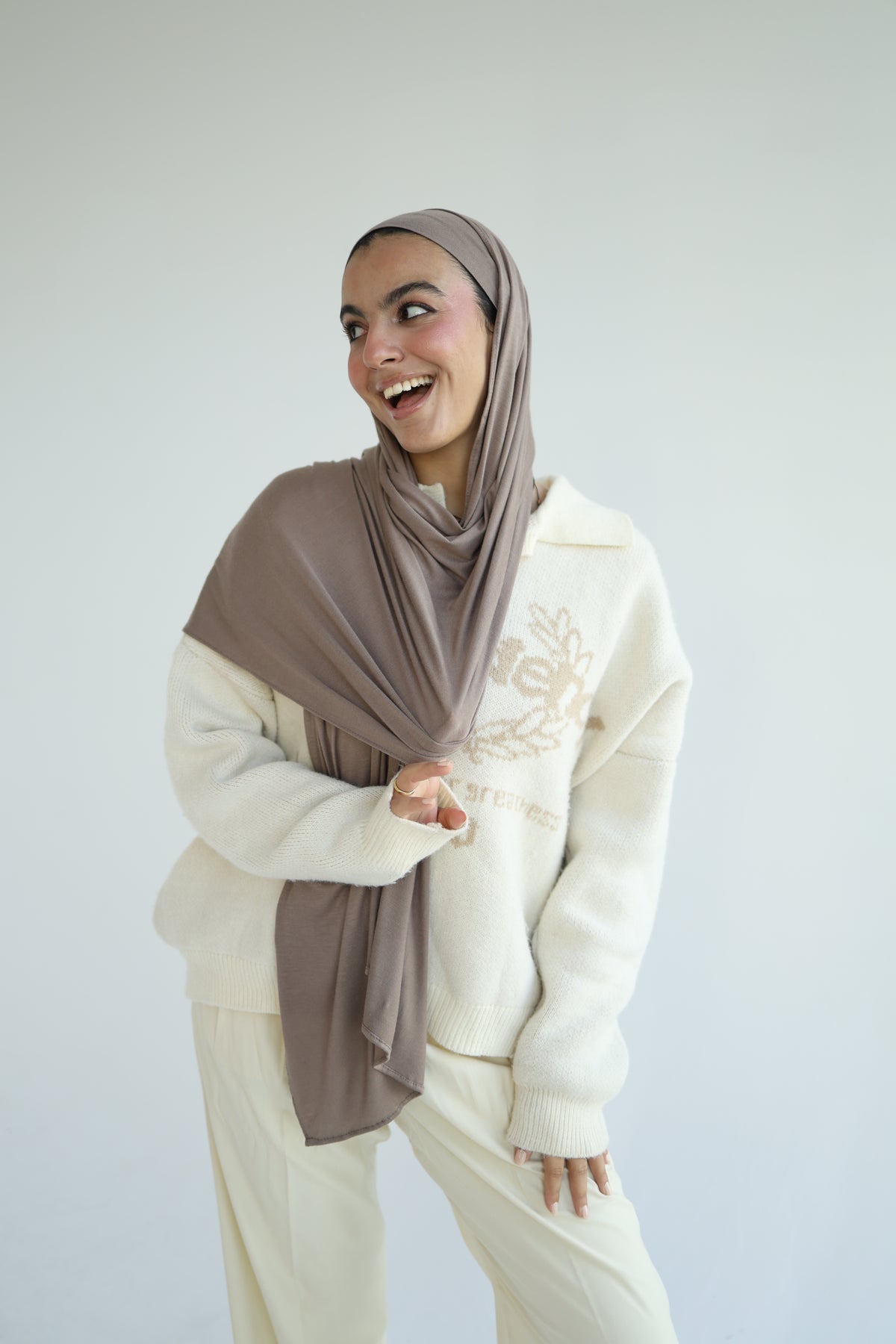 Kuwaiti Cotton Lycra With Bandana