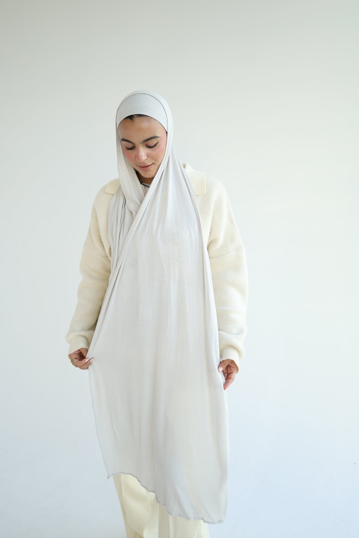 Kuwaiti Cotton Lycra With Bandana