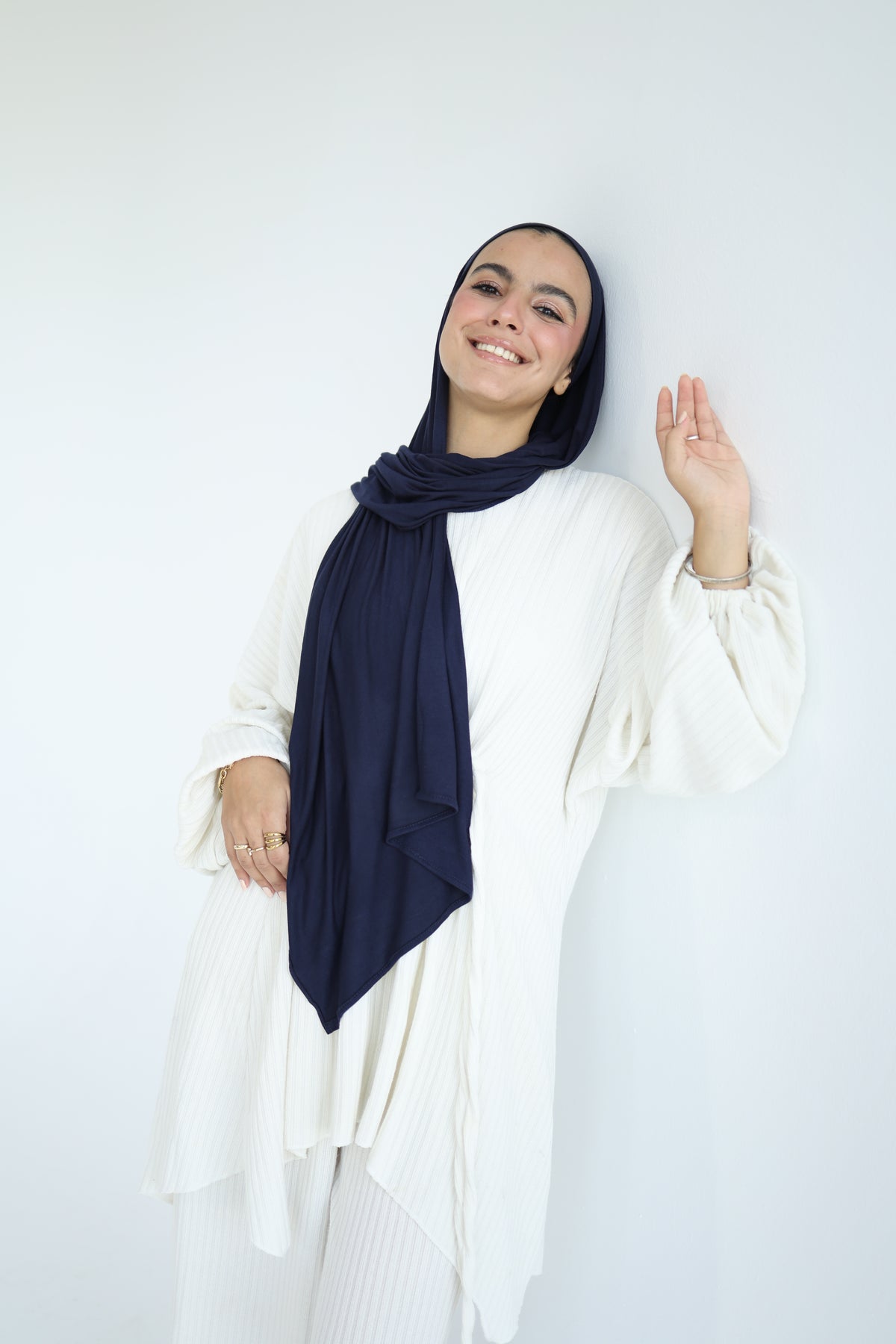 Kuwaiti Cotton Lycra With Bandana