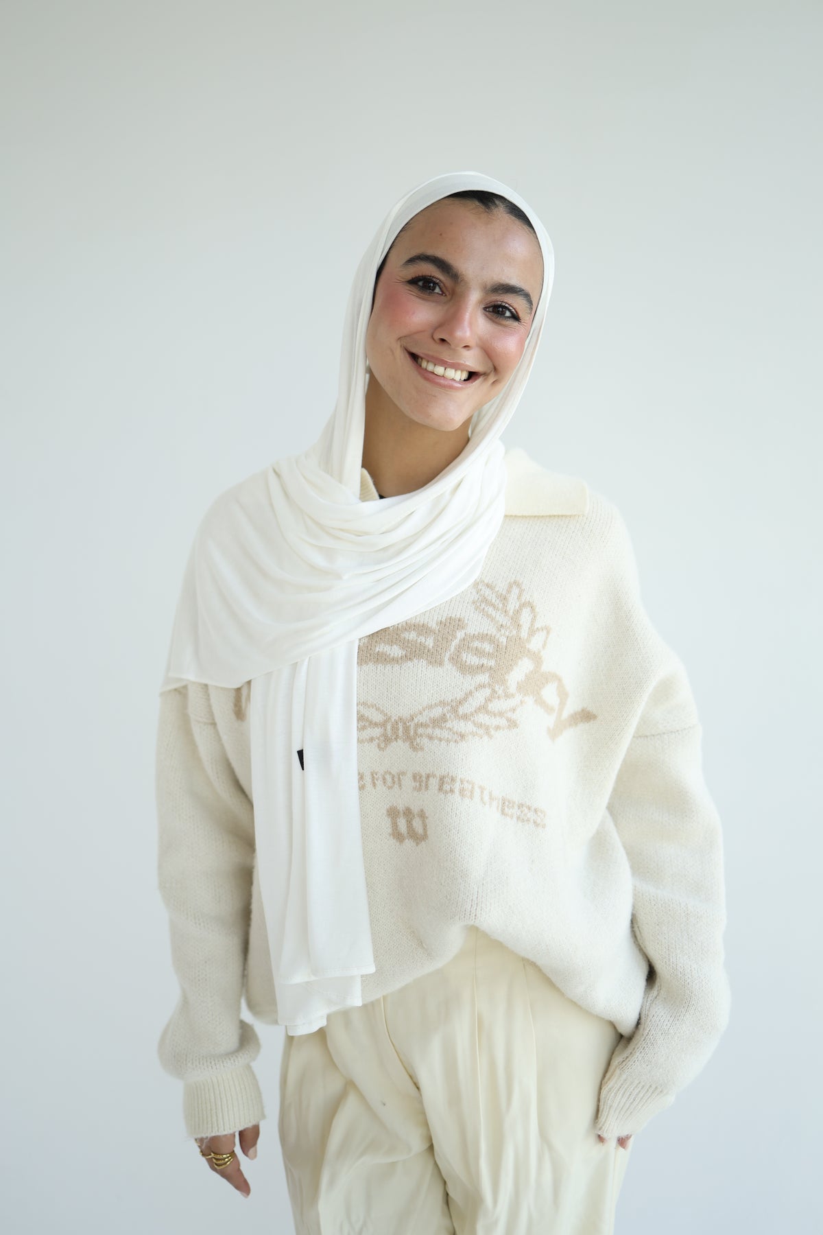 Kuwaiti Cotton Lycra With Bandana