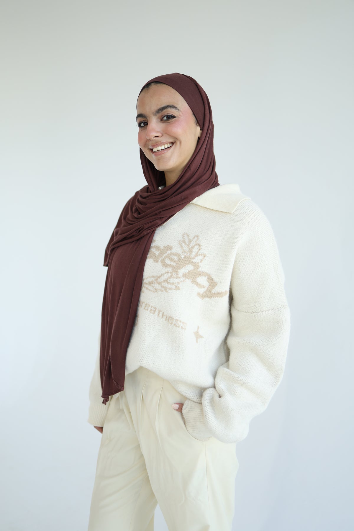 Kuwaiti Cotton Lycra With Bandana