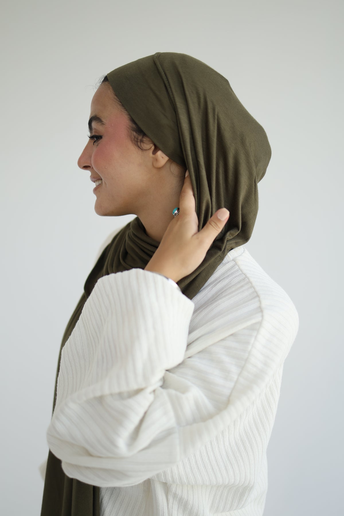 Kuwaiti Cotton Lycra With Bandana